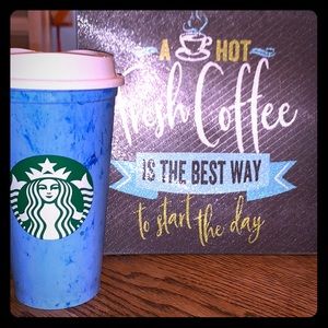 💙Starbucks Reusable Hot Cup Blue Marble💙